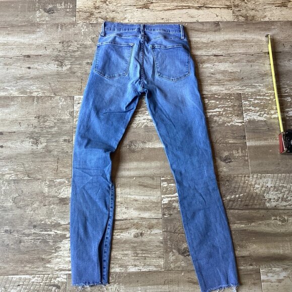 FRAME Le High Skinny Jeans Light Wash Stretch Ankle Distressed Women’s Size 26 - Picture 5 of 7